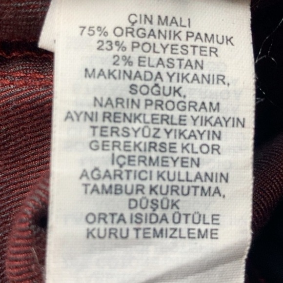 Like New Prana Oday Jeans Vino Maroon Organic Stretch Denim Skinny - Picture 7 of 7